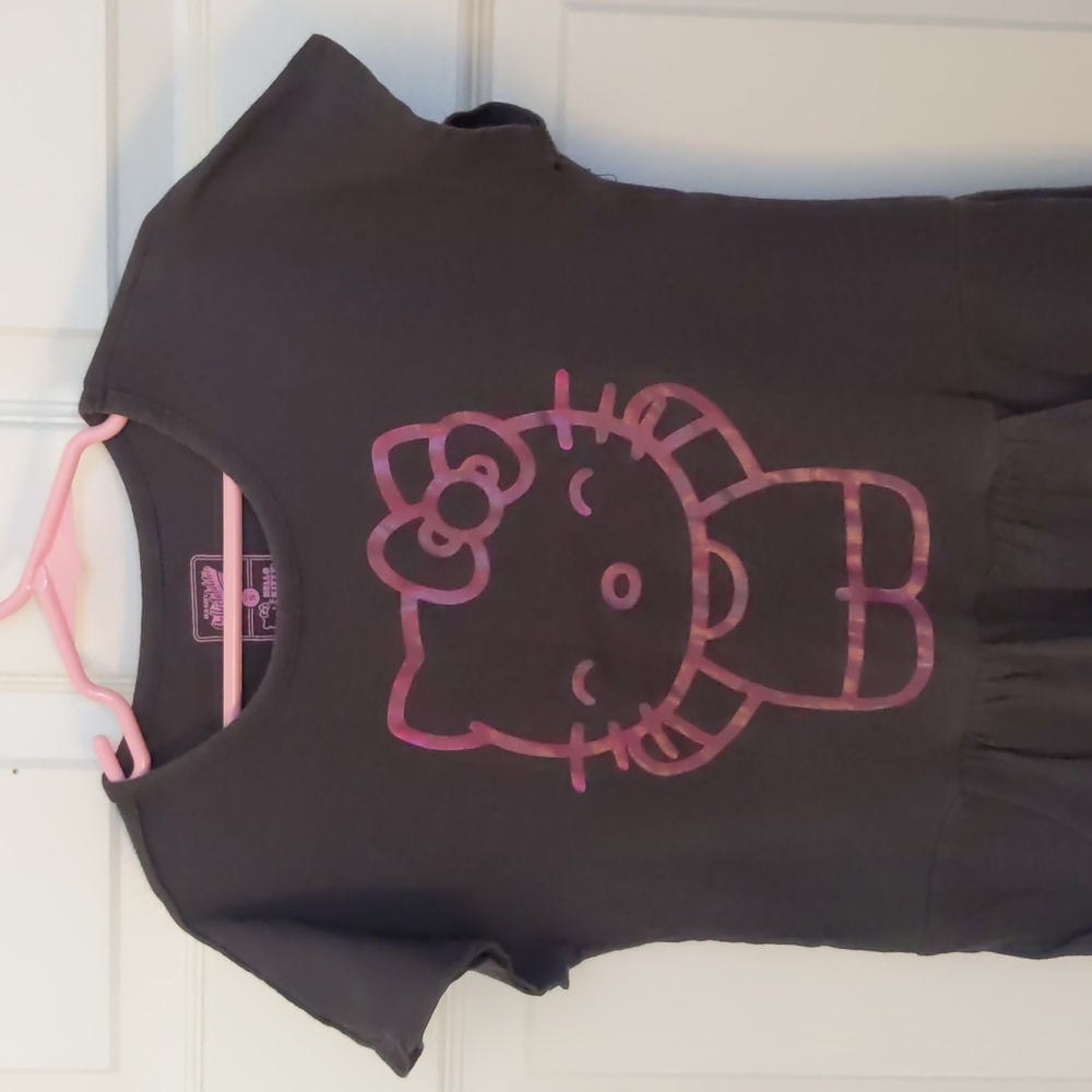 Dark Gray  Hello Kitty Smock Top, Dress